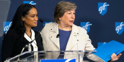 Randi Weingarten and Tamara Simpson