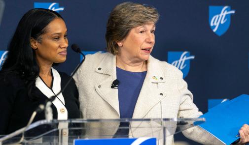 Randi Weingarten and Tamara Simpson