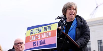 Randi Weingarten Student Debt rally